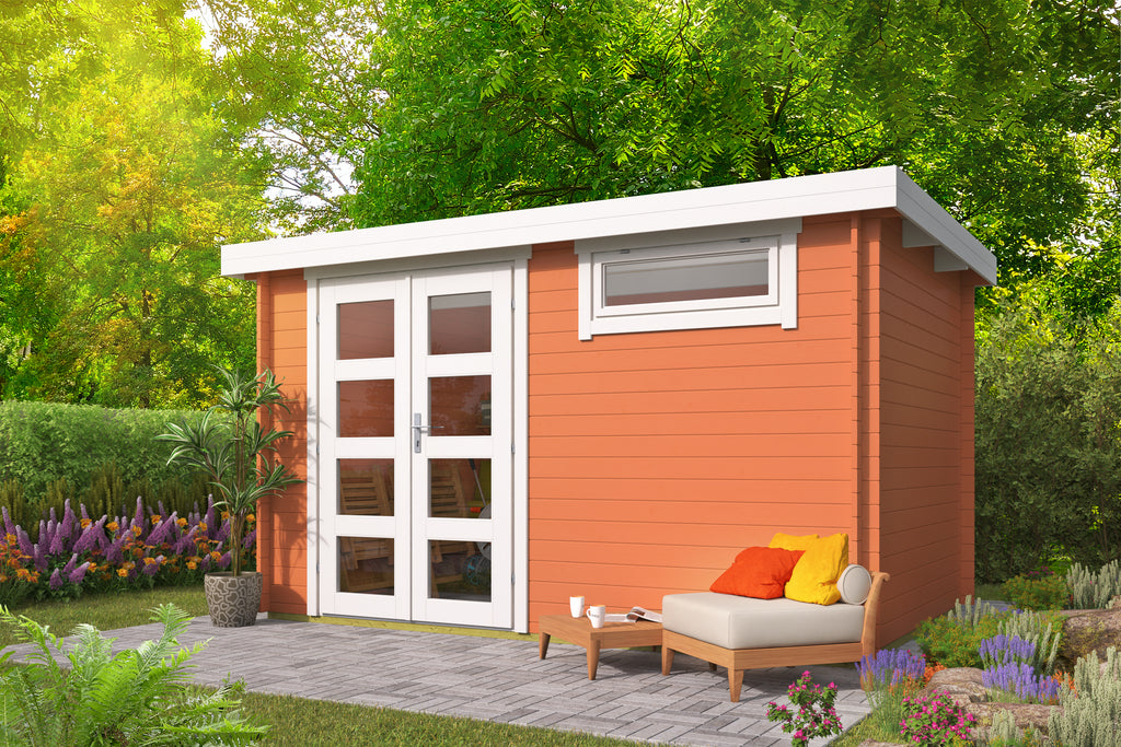 Blokhut - Tuinhuis Ulmod | 28 mm | Red Class Wood geïmpregneerd