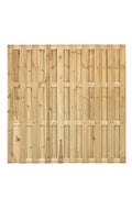 Tuinscherm Ermelo, groen geïmpregneerd grenen, geniet, 23-planks (19+4) 180 x 180 cm
