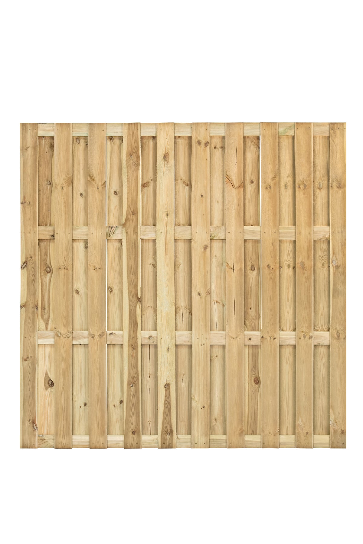 Tuinscherm Ermelo, groen geïmpregneerd grenen, geniet, 23-planks (19+4) 180 x 180 cm