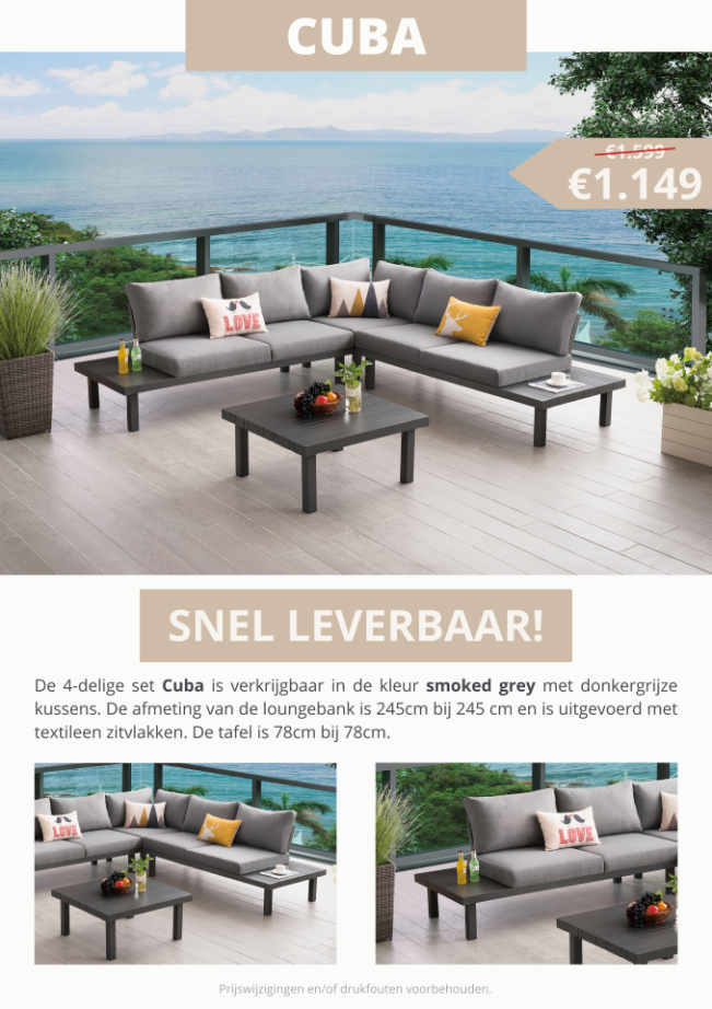 Datho Loungeset Cuba showmodel