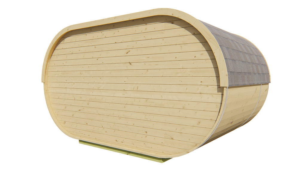 Sauna Oval | 38 mm | onbehandeld
