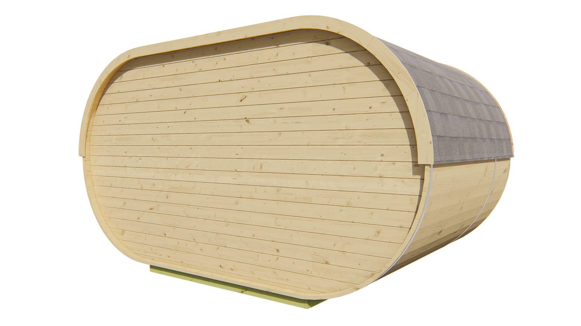 Sauna Oval | 38 mm | onbehandeld