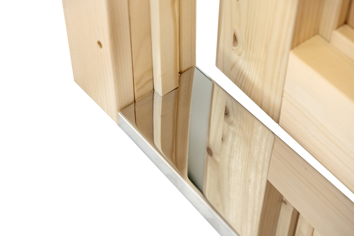 Deur enkel met raam D6 LS vuren 90,5 x 196 cm