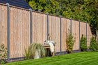 Tuinscherm Casablanca, Red Class Wood geïmpregneerd ME vuren, RVS-geschroefd, 21-planks (19+2) 180 x 180 cm