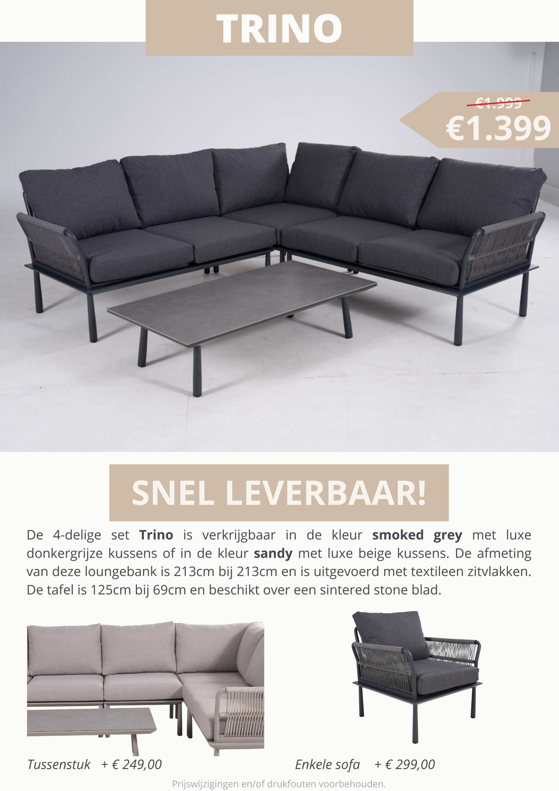 Datho Loungeset Trino showmodel