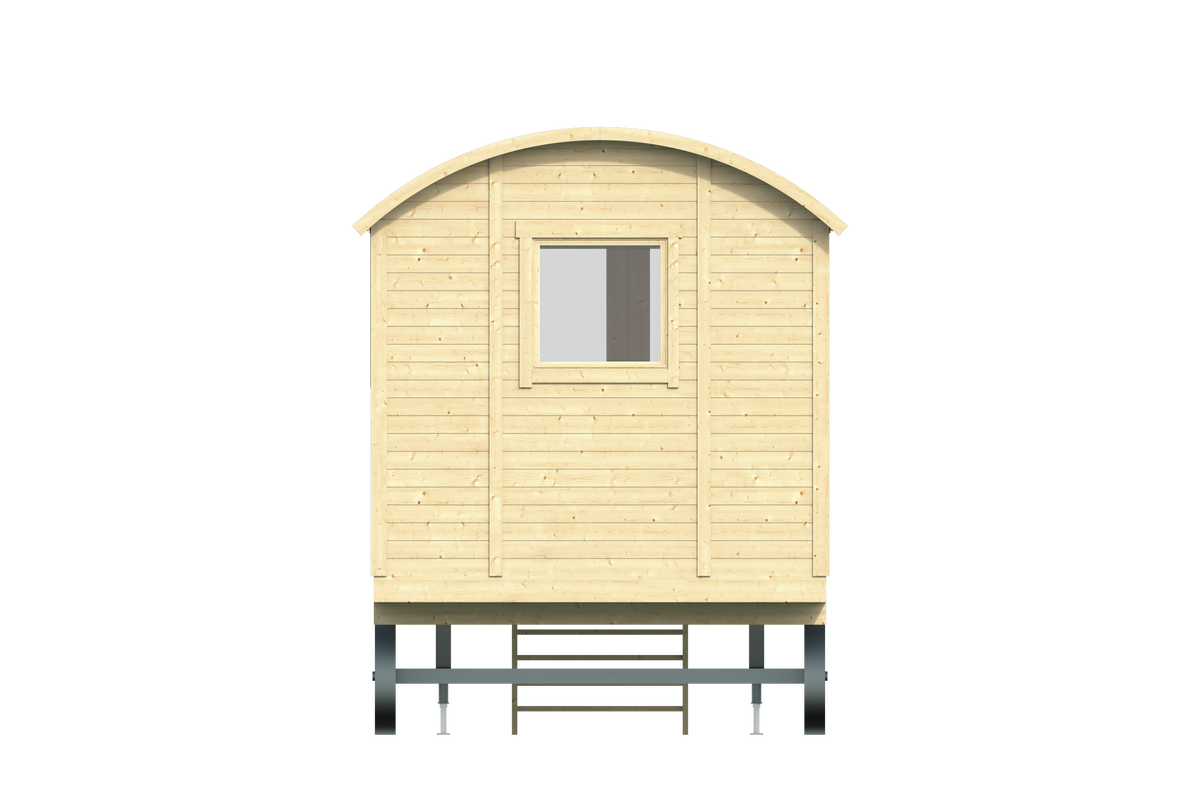 Circuswagen Paddy | 19mm | vuren onbehandeld | 480 x 240 cm | excl. onderstel
