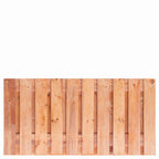 Tuinscherm Casablanca, Red Class Wood geïmpregneerd ME vuren, RVS-geschroefd, 21-planks (19+2) 180 x 90 cm