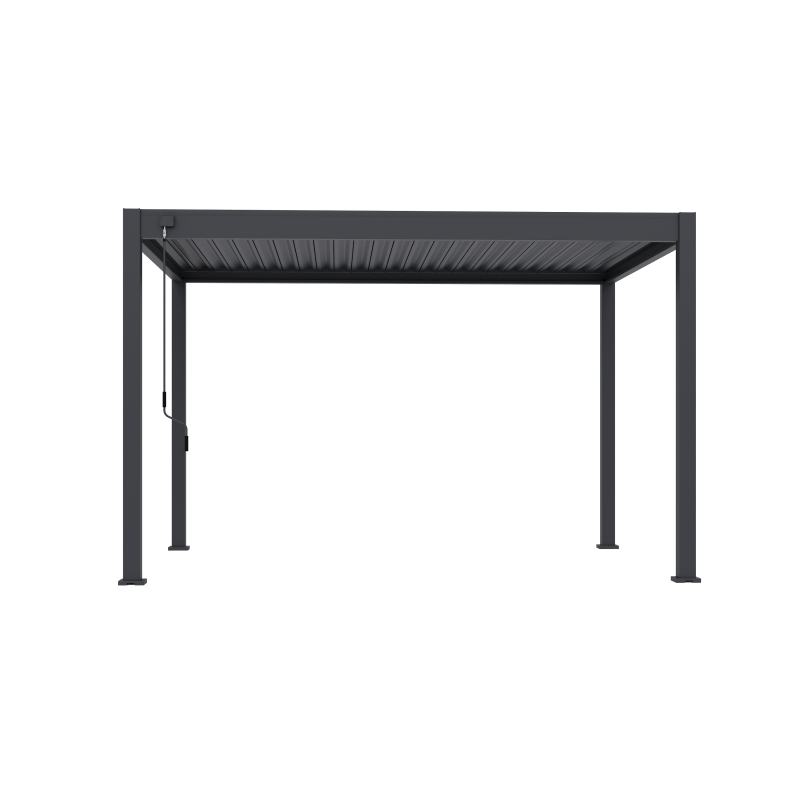 Tuindeco Advance line vrijstaande aluminium overkapping 300 x 400 x 255 cm antraciet