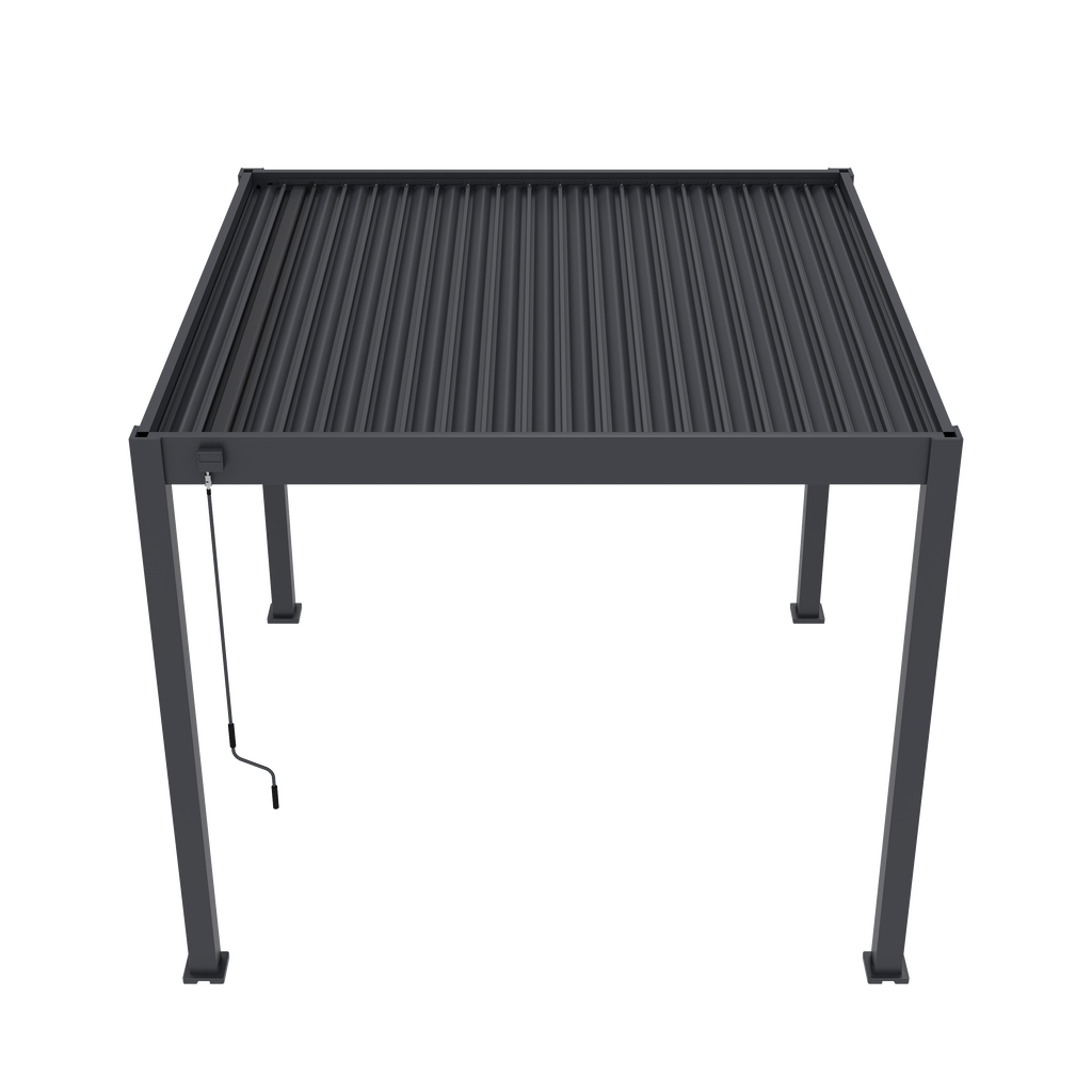 Tuindeco Advance line vrijstaande aluminium overkapping 300 x 300 x 255 cm antraciet