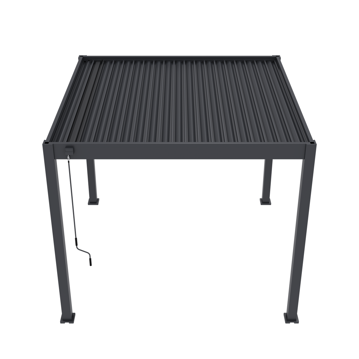 Tuindeco Advance line vrijstaande aluminium overkapping 300 x 300 x 255 cm antraciet