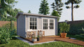 Blokhut - Tuinhuis Chloe | 40 mm | vuren grijs geïmpregneerd