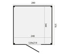 KubeLine 380 x 280 cm, onbehandeld