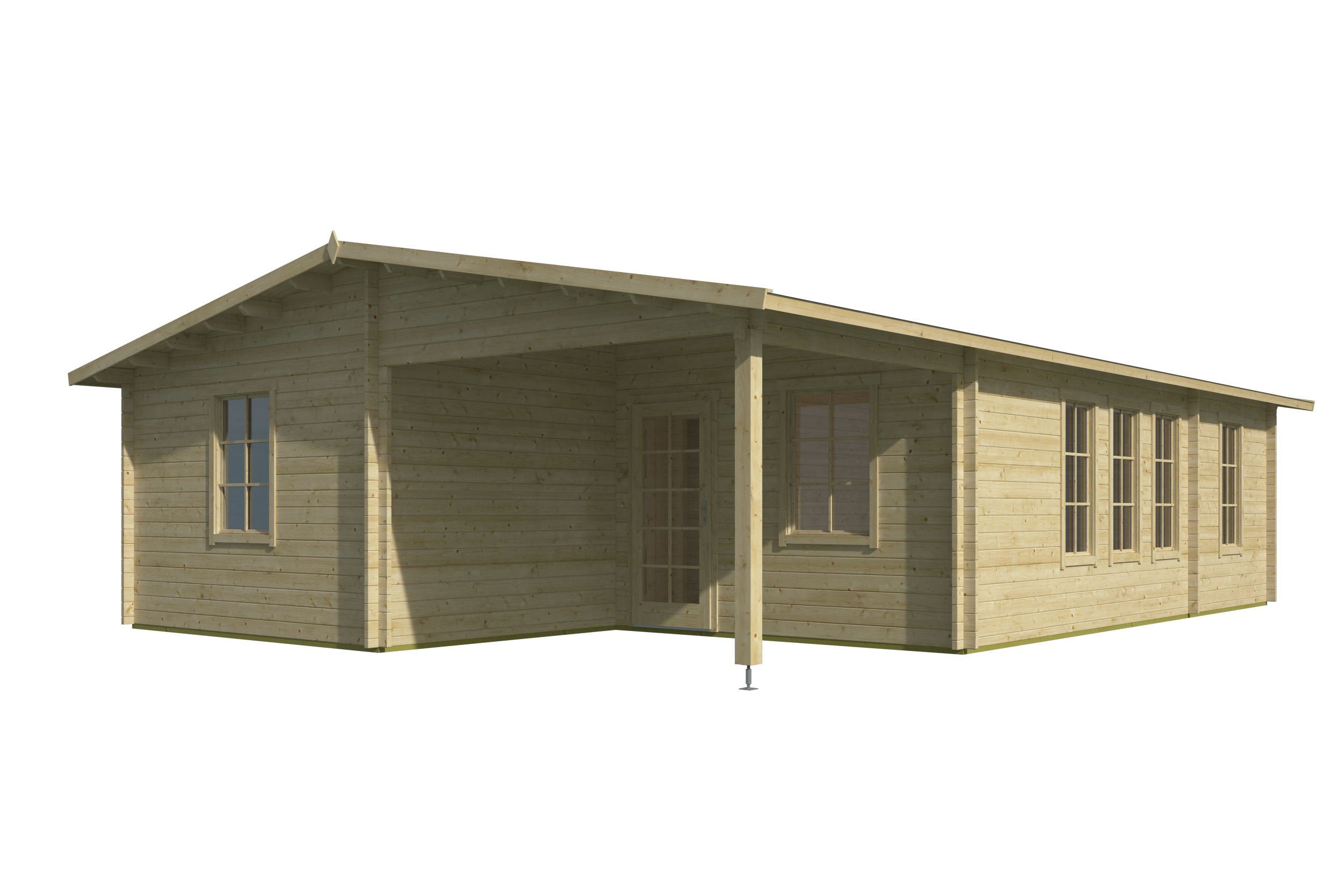 Blokhut - Tuinhuis Formigal | 70 mm | vuren bruin geïmpregneerd