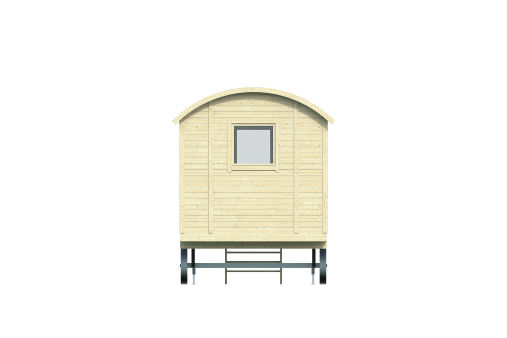 Circuswagen Angelo | 19mm | vuren onbehandeld | 600 x 240 cm | excl. onderstel