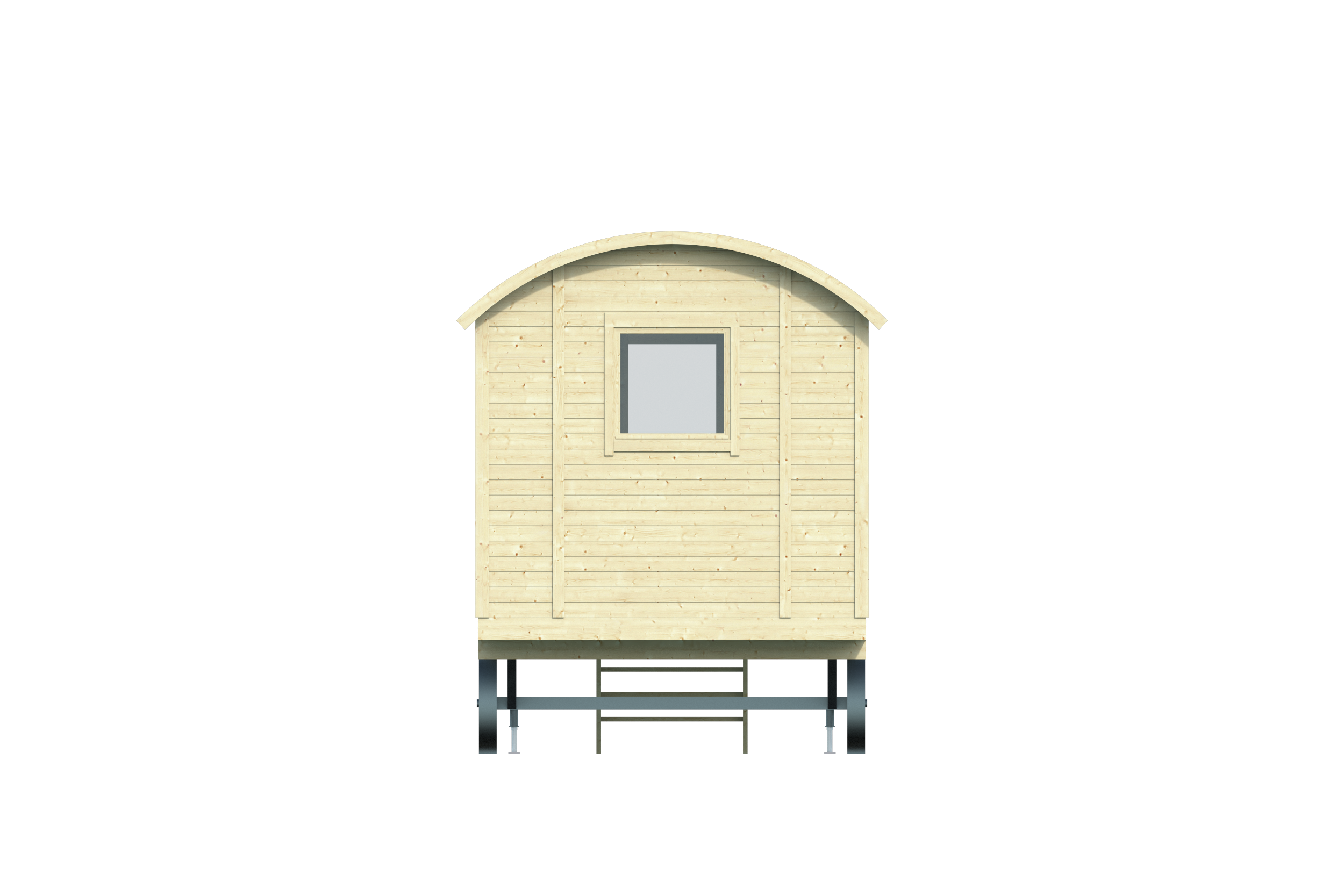 Circuswagen Angelo | 19mm | vuren onbehandeld | 600 x 240 cm | excl. onderstel