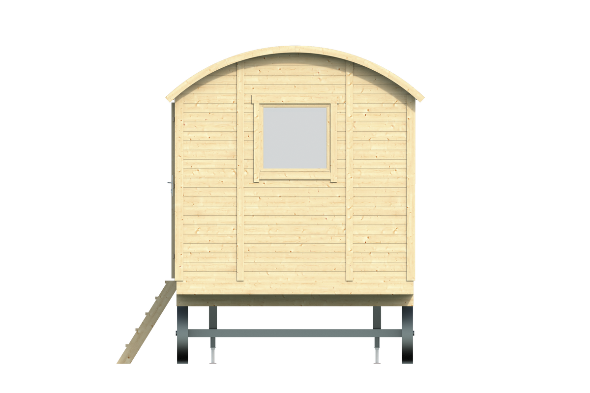 Circuswagen Patricia | 19mm | vuren onbehandeld | 480 x 240 cm | excl. onderstel