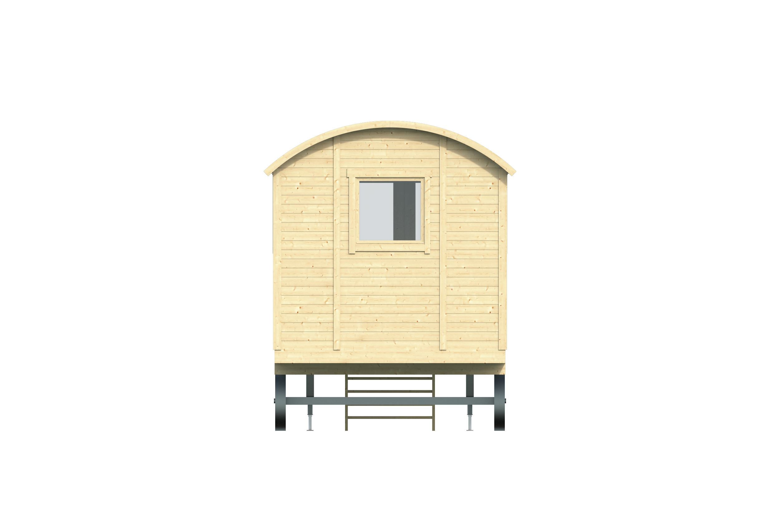 Circuswagen Johnny | 19mm | vuren onbehandeld | 600 x 240 cm | excl. onderstel