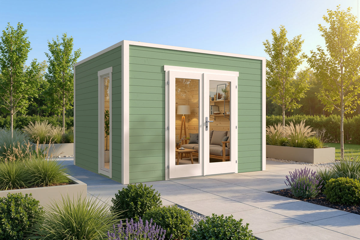 Blokhut - Tuinhuis Tino | 28 mm | vuren Red Class Wood geïmpregneerd