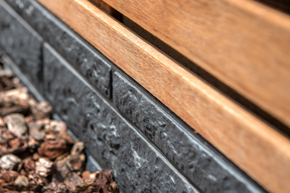 Tuinscherm Prinsenbeek, bangkirai hardhout, RVS-geschroefd, 40-planks (36+4) 180 x 180 cm