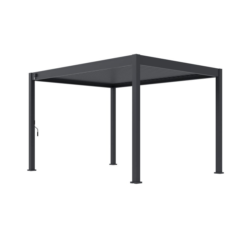 Tuindeco Advance line vrijstaande aluminium overkapping 300 x 400 x 255 cm antraciet