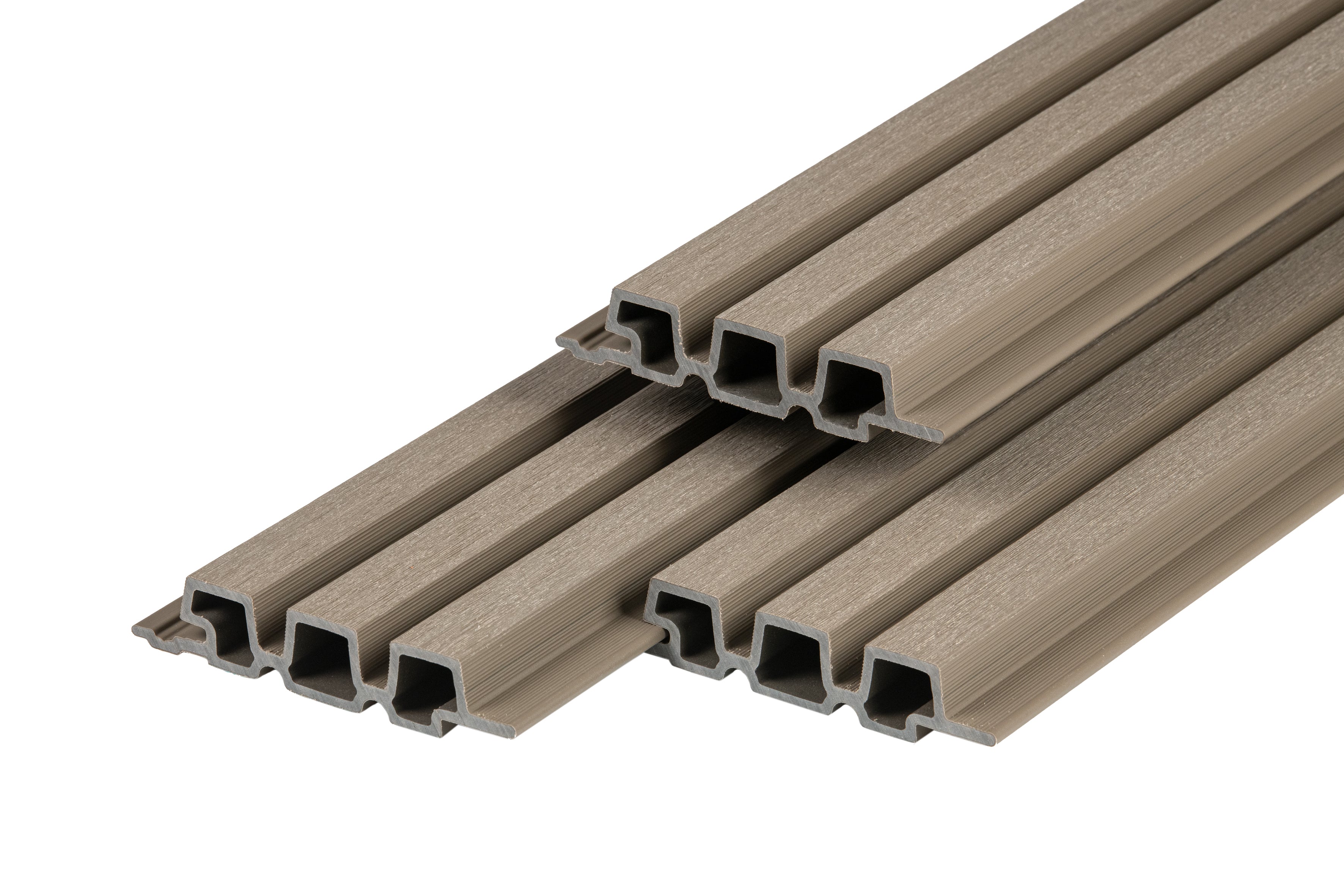 PuraTech 30 composiet triple profiel 3,3 x 17,0 x 290 cm, light grey, fijne houtnerf