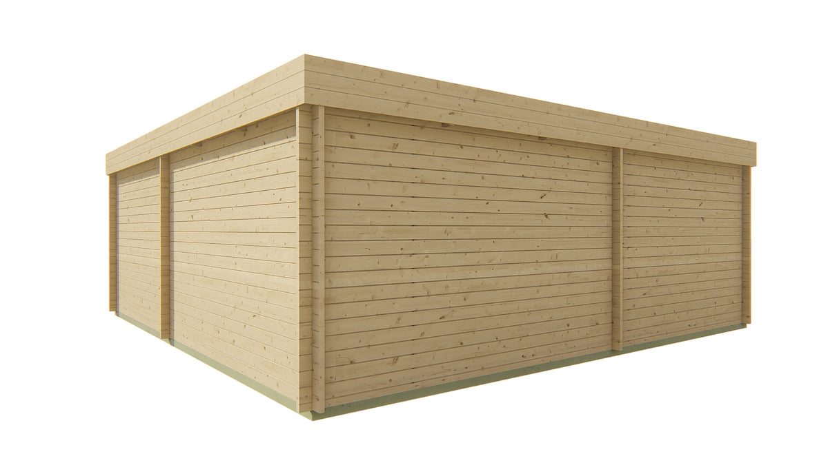 Blokhut - Tuinhuis Jutka | 44 mm | vuren groen geïmpregneerd