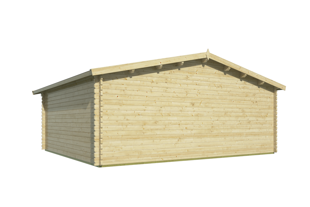 Blokhut - Tuinhuis Tova | 44 mm | vuren grijs geïmpregneerd