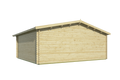Blokhut - Tuinhuis Tova | 44 mm | vuren grijs geïmpregneerd