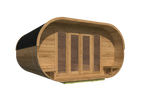 Camping Oval | 28/42 mm | Thermowood | 405x400 cm