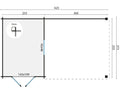 Blokhut - Tuinhuis Diederick | 28 mm | vuren Red Class Wood geïmpregneerd