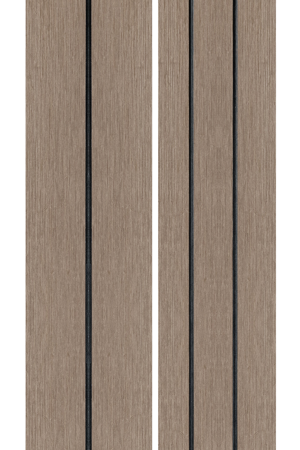 PuraDock composiet vlonderplank 2,2 x 14,6 x 390 cm, light grey, massief, 1 zijde 1 groef, 1 zijde 2 groeven, fijne houtnerf, clip systeem