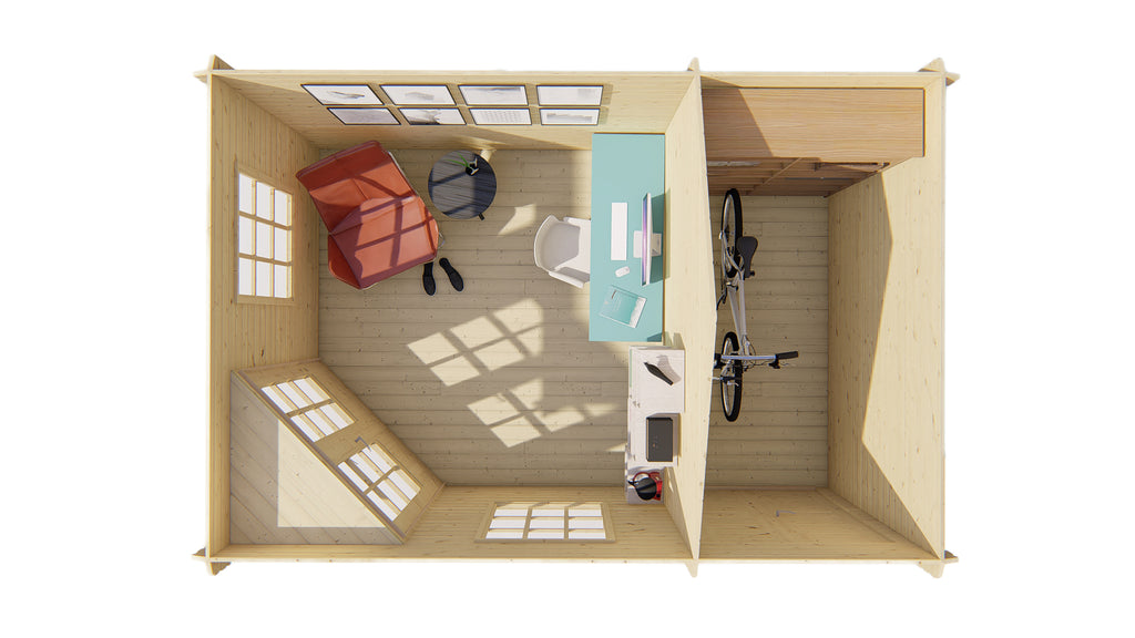 Blokhut - Tuinhuis Agnes | 44 mm | vuren Red Class Wood geïmpregneerd