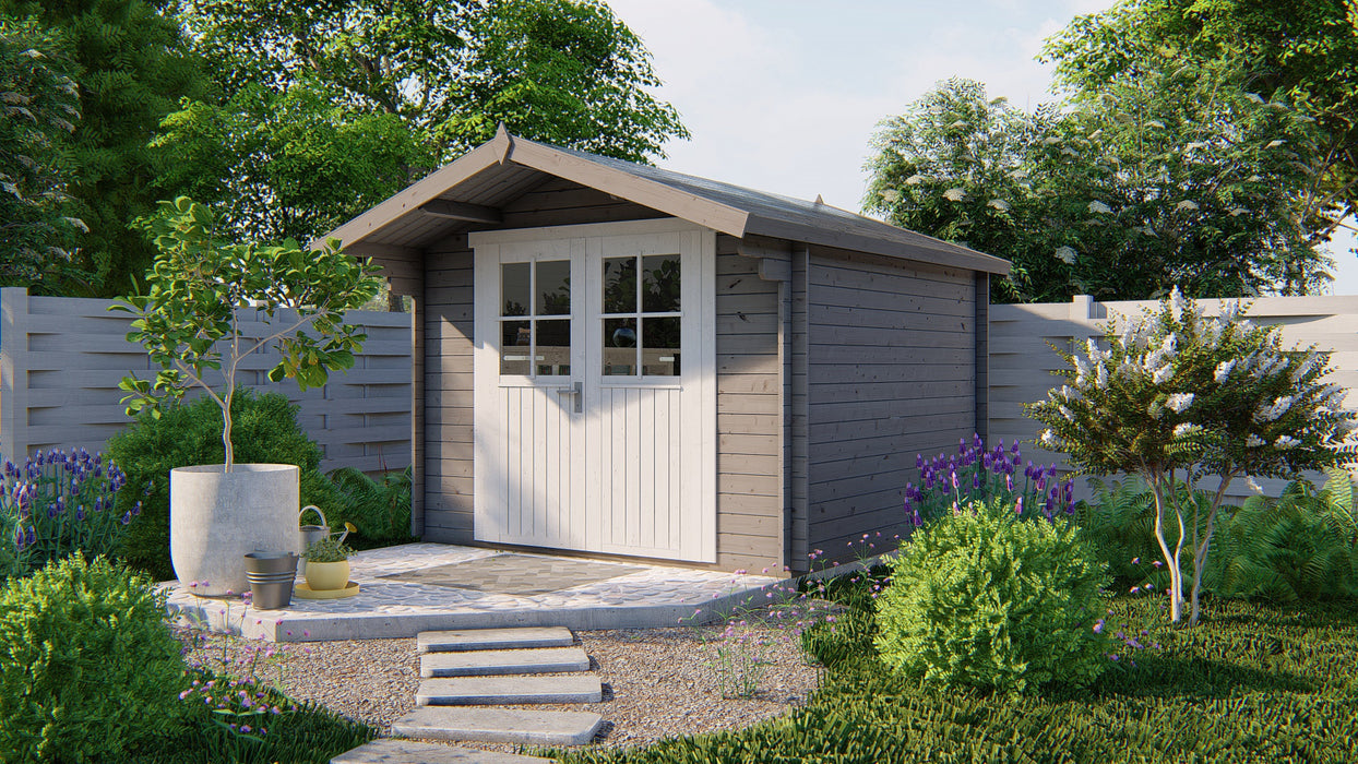 Blokhut - Tuinhuis Albacete | 34 mm | vuren Red Class Wood geïmpregneerd
