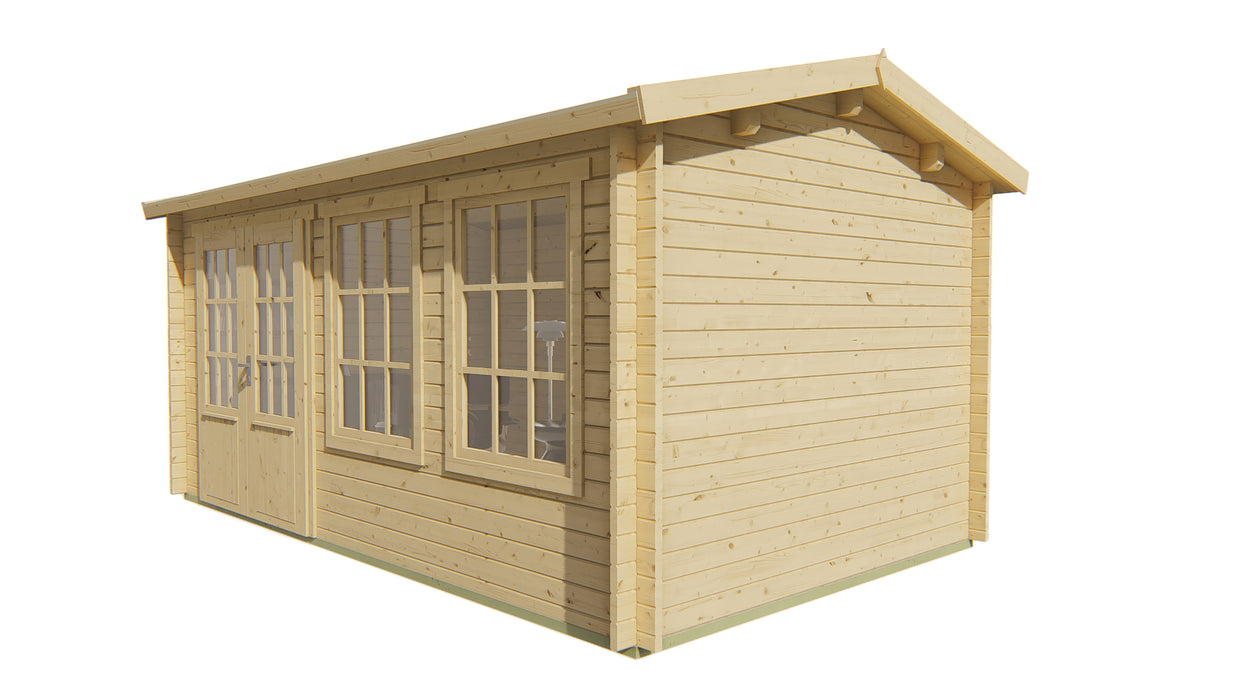 Blokhut - Tuinhuis Aiste | 40 mm | vuren Red Class Wood geïmpregneerd