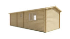 Blokhut - Tuinhuis Ava | 70 mm | vuren Red Class Wood geïmpregneerd