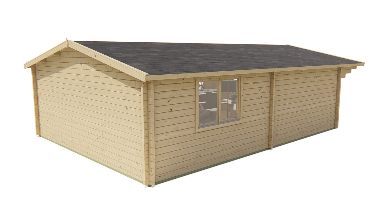 Blokhut - Tuinhuis Ballyragget | 70 mm | vuren Red Class Wood geïmpregneerd