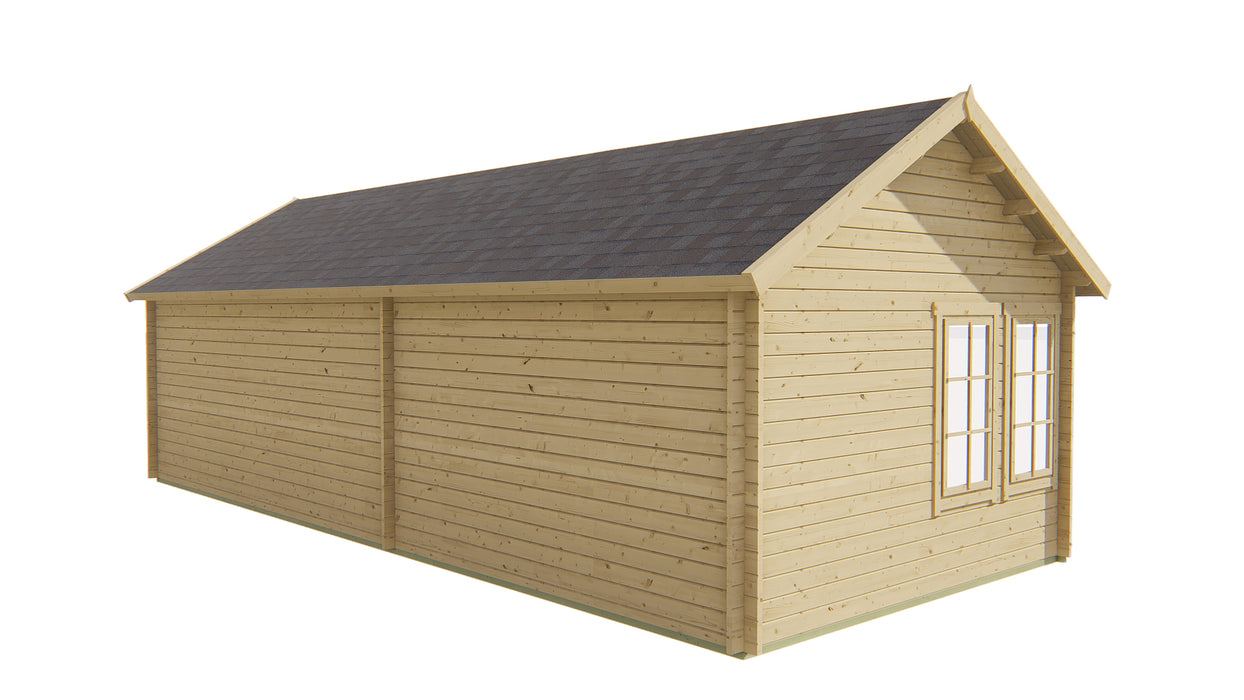 Blokhut - Tuinhuis Big Ben | 70 mm | vuren Red Class Wood geïmpregneerd