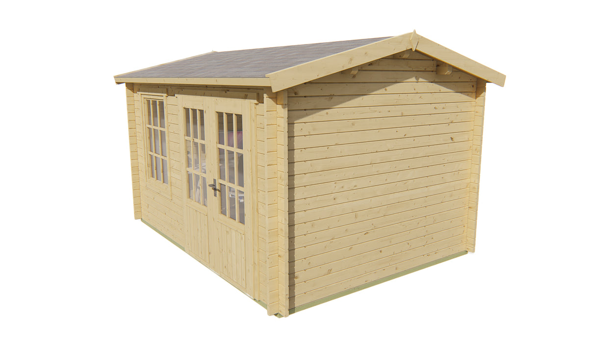 Blokhut - Tuinhuis Chloe | 40 mm | vuren Red Class Wood geïmpregneerd