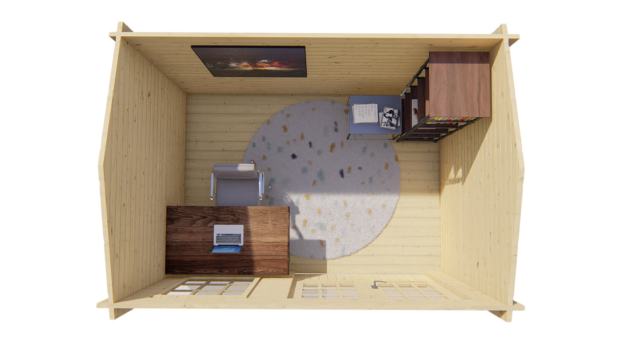 Blokhut - Tuinhuis Daisy | 40 mm | vuren Red Class Wood geïmpregneerd