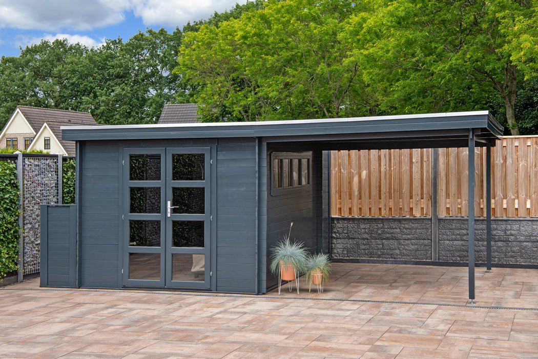 Blokhut - Tuinhuis Dellinger | 28 mm | vuren Red Class Wood geïmpregneerd