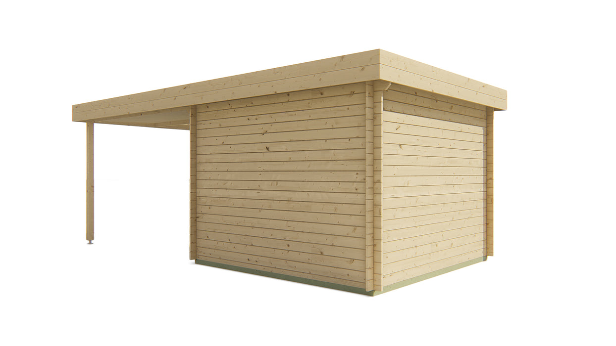 Blokhut - Tuinhuis Dellinger | 28 mm | vuren Red Class Wood geïmpregneerd