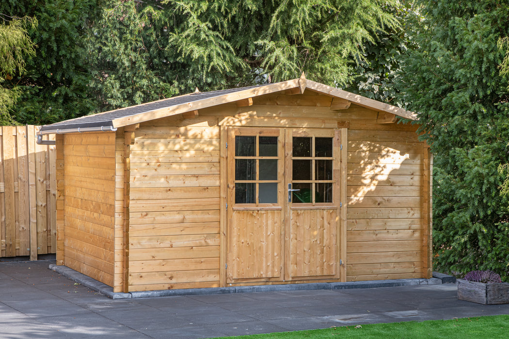 Blokhut - Tuinhuis Dyre | 40 mm | vuren Red Class Wood geïmpregneerd