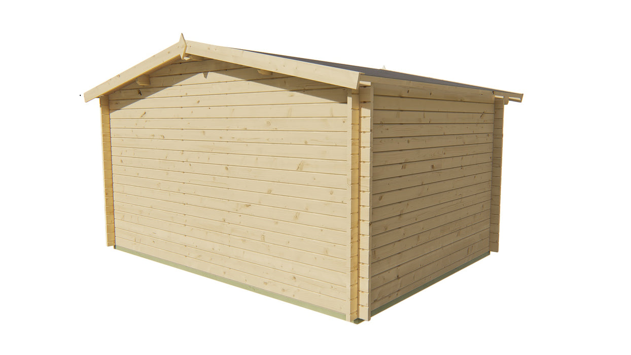 Blokhut - Tuinhuis Dyre | 40 mm | vuren honinggeel geïmpregneerd