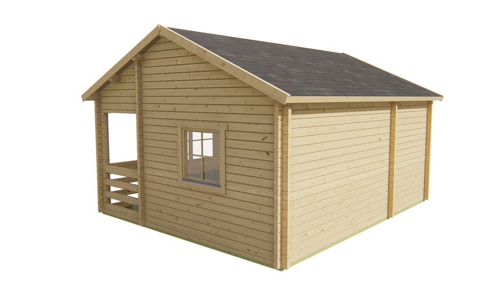 Blokhut - Tuinhuis Edelweiss | 70 mm | vuren Red Class Wood geïmpregneerd
