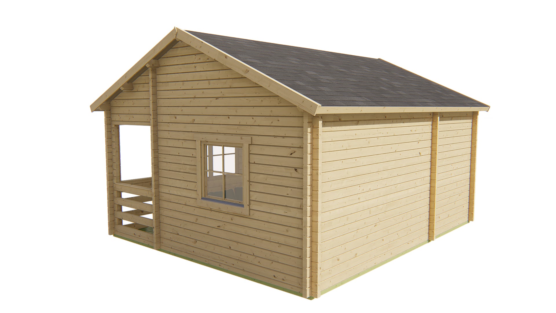Blokhut - Tuinhuis Edelweiss | 70 mm | vuren Red Class Wood geïmpregneerd
