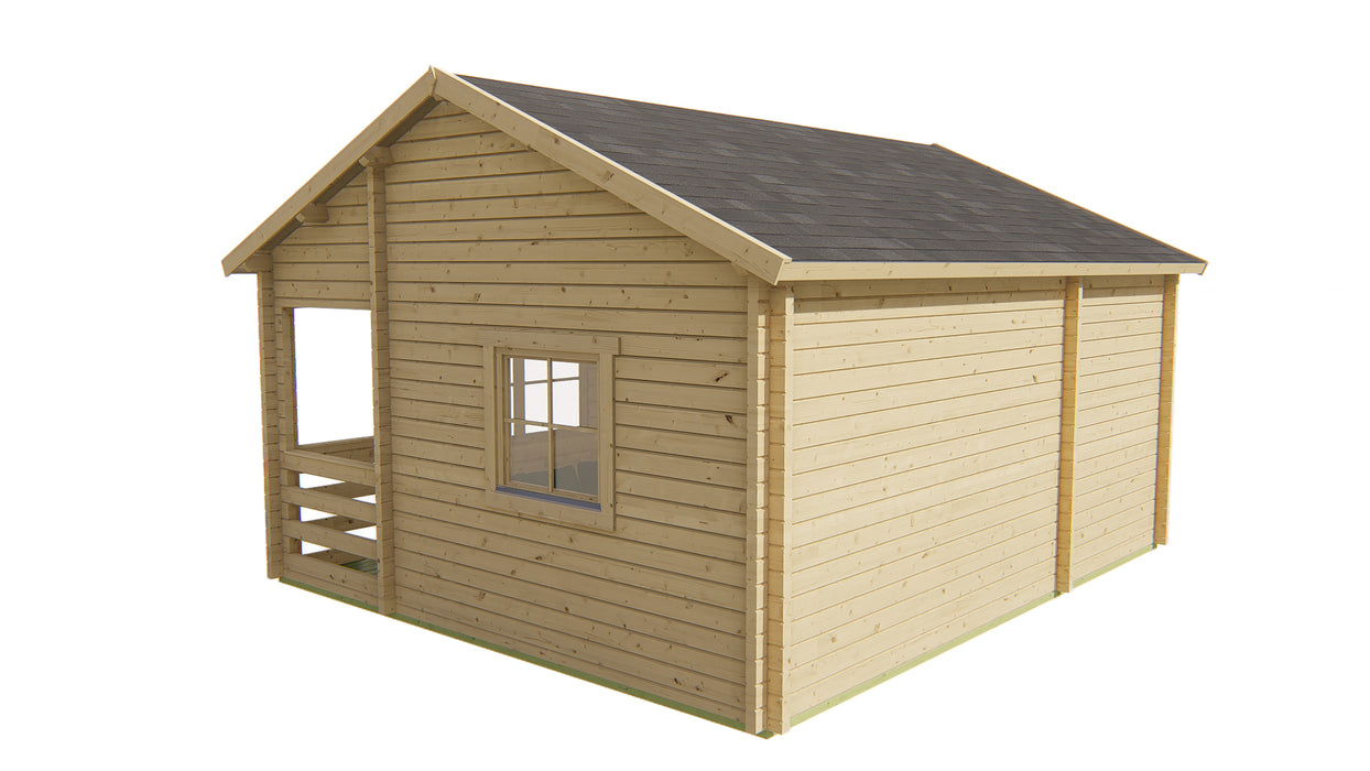 Blokhut - Tuinhuis Edelweiss | 70 mm | vuren Red Class Wood geïmpregneerd