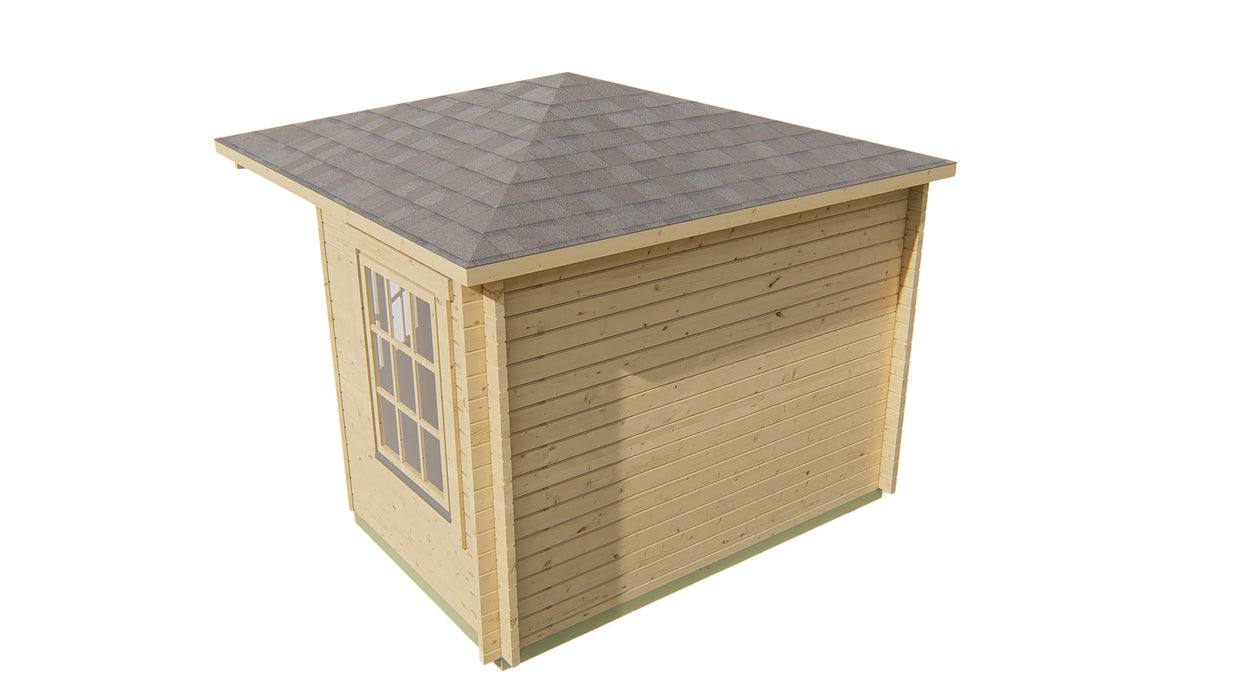 Blokhut - Tuinhuis Emma | 40 mm | vuren Red Class Wood geïmpregneerd