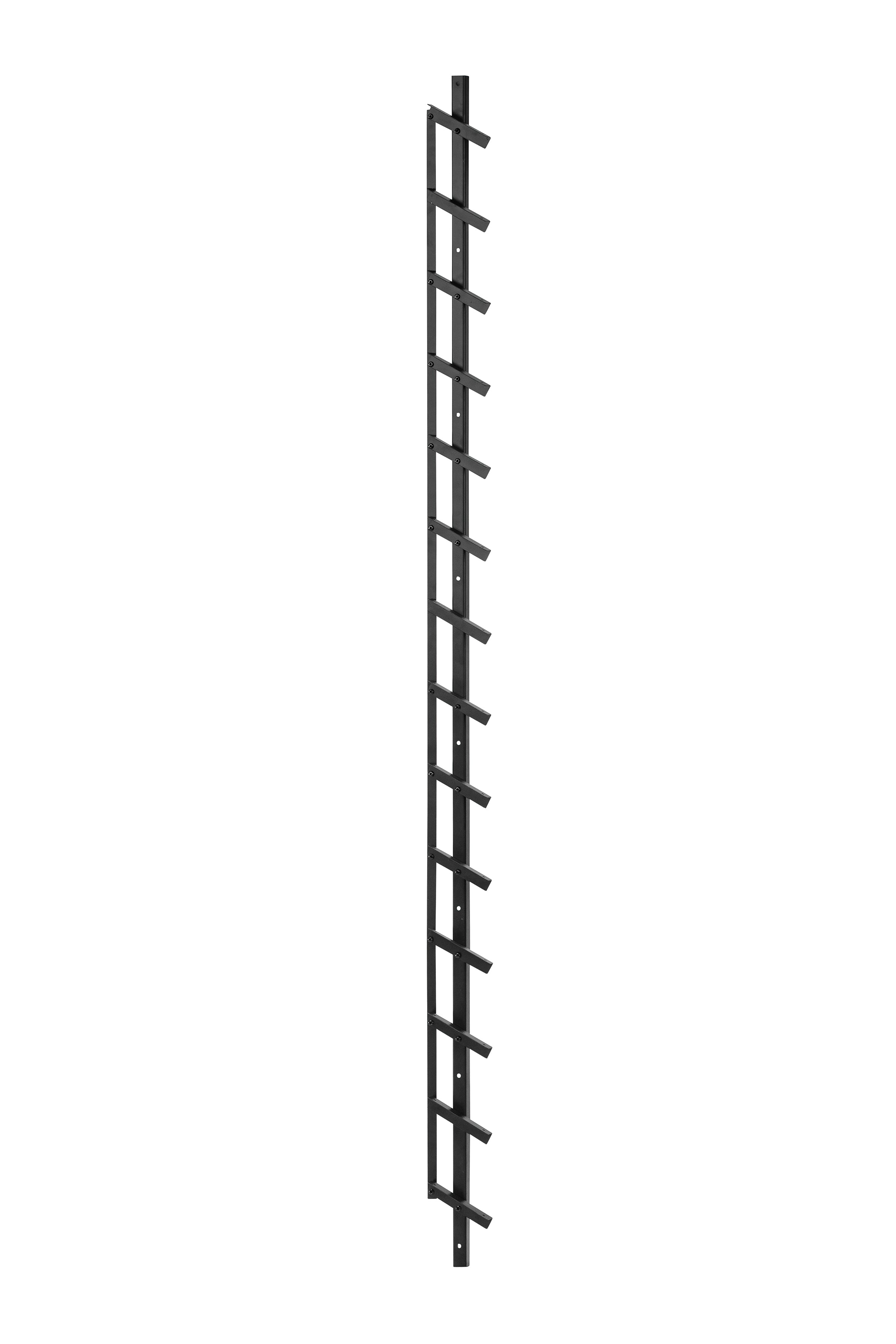 Flex Fence zwart gepoedercoat zelfbouwpakket lengte 220 cm