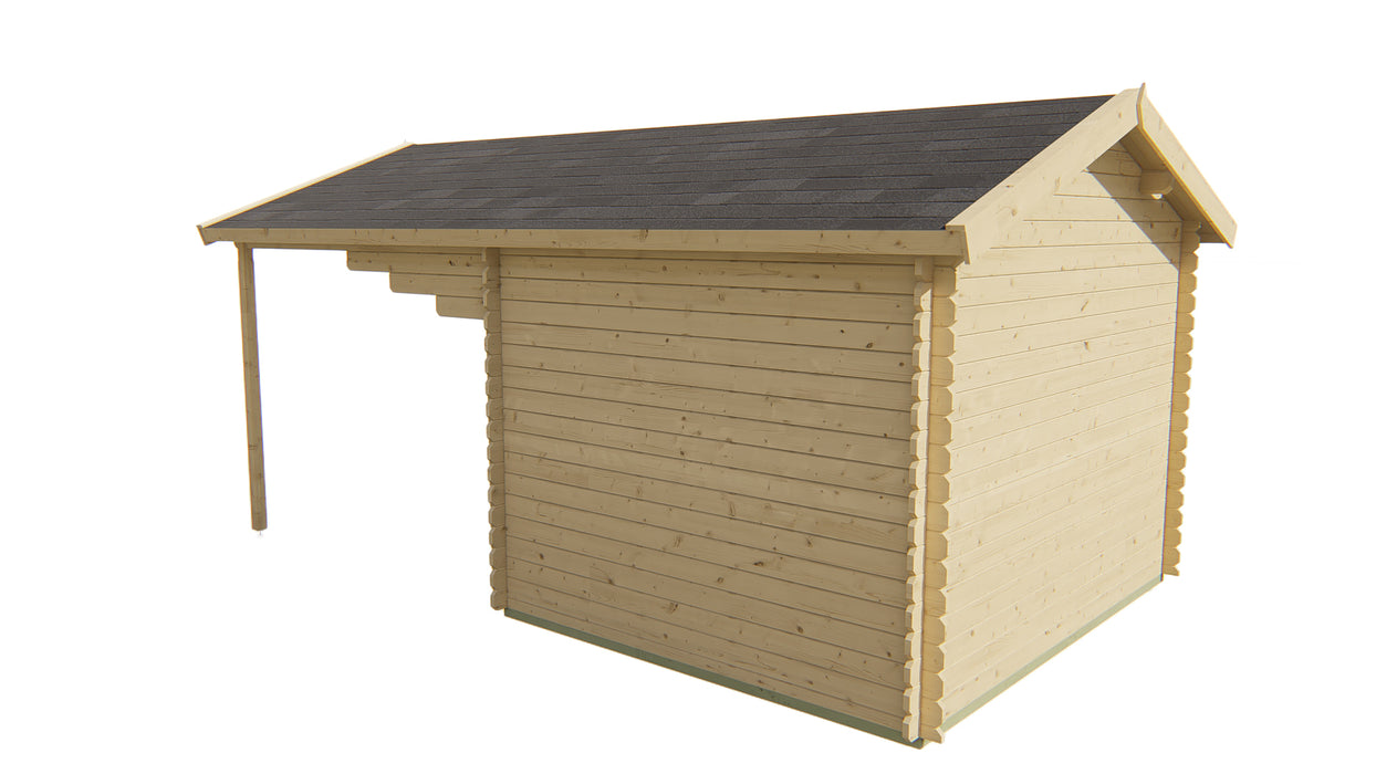 Blokhut - Tuinhuis Georg | 28 mm | vuren Red Class Wood geïmpregneerd