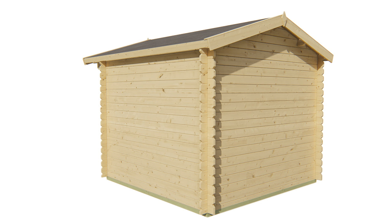 Blokhut - Tuinhuis Gitte | 28 mm | vuren bruin geïmpregneerd